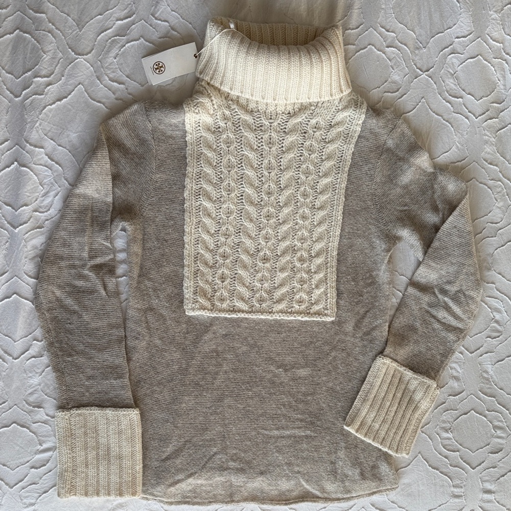Tory Burch Cream Knit Sweater